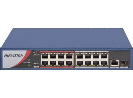 Hikvision DS-3E0318P-E/M 16 Port 10/100 Mbps POE Switch