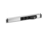 Formrack Sigortalı 3lü 19'' Alüminyum Priz