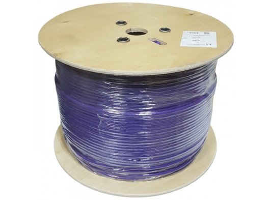 Zemecs Ethernet 23 Awg CAT6 U-UTP 500M Network Kablosu, Mavi