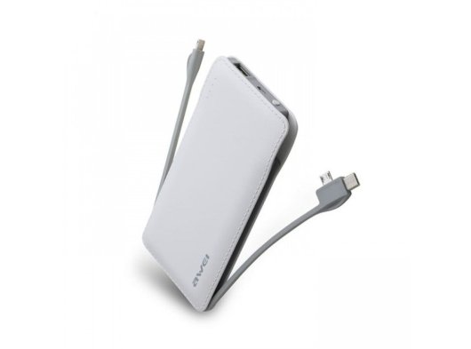 Awei P51K 10.000 mAh Power Bank, Beyaz