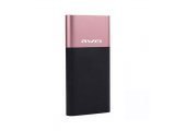 Awei P53K Çift USB Çıkışı 10.000 MAh Pink Powerbank, Pembe