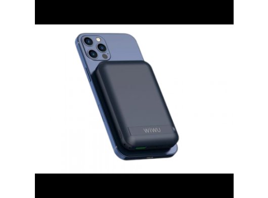 Wiwu Snap Cube Magnetic Wireless Şarj 10.000 mAh Power Bank, Lacivert
