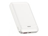 Wiwu Snap Cube Magnetic Wireless Şarj 10.000 mAh Power Bank, Beyaz