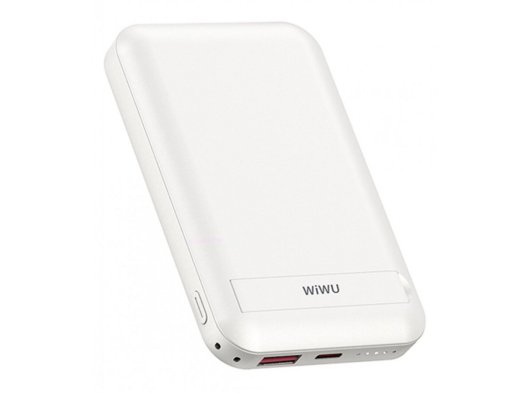 Wiwu Snap Cube Magnetic Wireless Şarj 10.000 mAh Power Bank, Beyaz