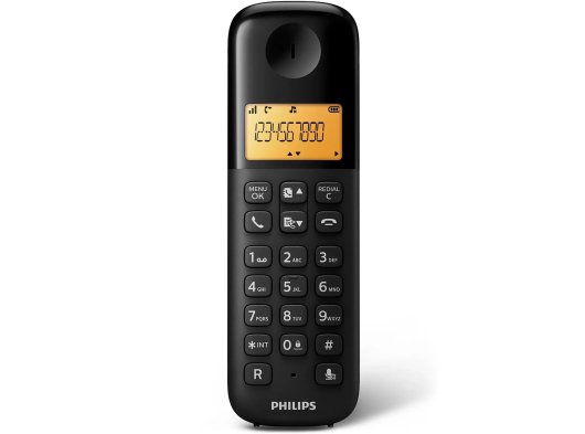 Philips D1601B/01 Kablosuz Dect Telsiz Telefon, Siyah