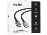 S-link SLX-HD4K15 19+1 HDMI to HDMI 15m Metal v2.0 4K 30Hz Kablo