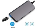 Codegen Type-C 8in1, HDMI+USB 3.1, RJ45 Ethernet, SD/Micro SD Kart Okuyucu