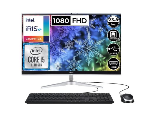 Acer Aspire C24-1650 i5-1135G7 8 GB 256 GB SSD Iris Xe Graphics 23.8'' Full HD All in One PC