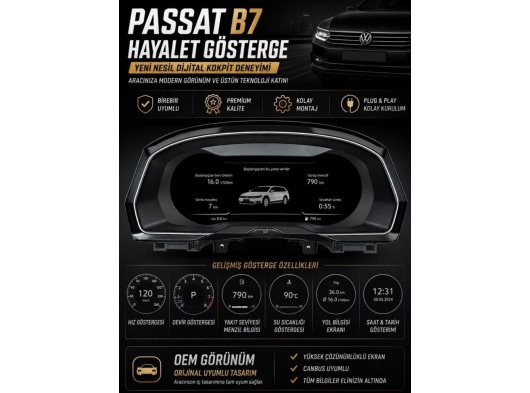 Passat B7 Hayalet Gösterge