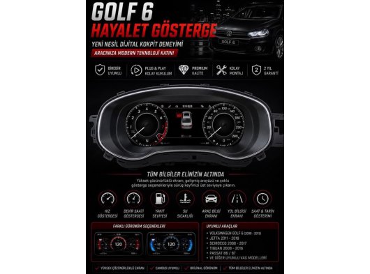 Golf 6 Hayalet Gösterge