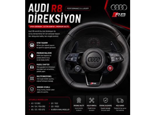 Audi R8 Direksiyon