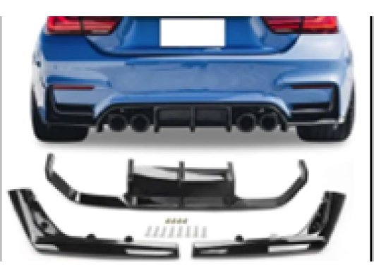 F30 M3 Vorsteiner Difüzör Parlak Siyah (Çin Tampon Uyumlu)