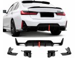 Bmw G20 Lci Led’li Difüzör + Egzoz Ucu Parlak Siyah