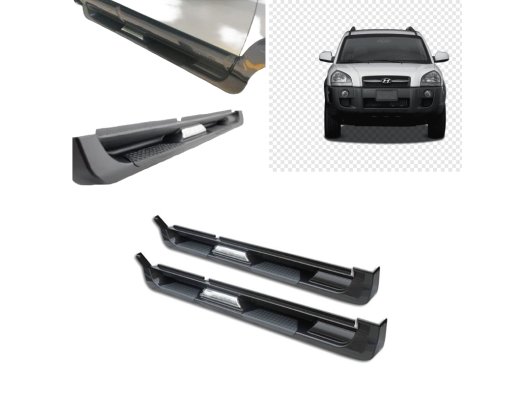 2004-2014 Hyundai Tucson Yan Basamak OEM Style Siyah