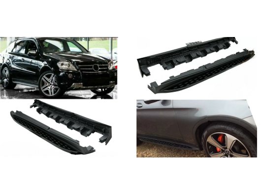 2012-2017 Mercedes ML W166 Yan Basamak OEM Style Siyah