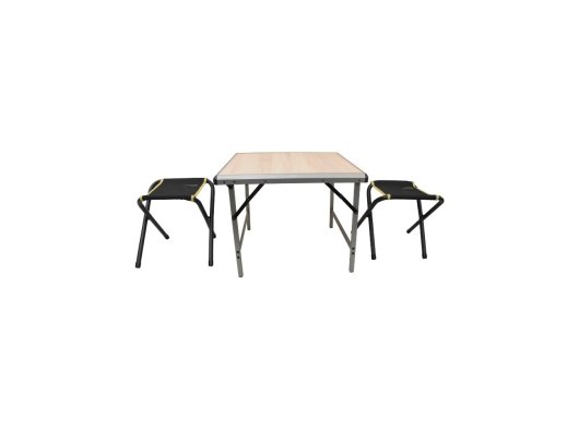 Mdf Küçük Katlanır Masa + 2 Katlanır Tabure Set
