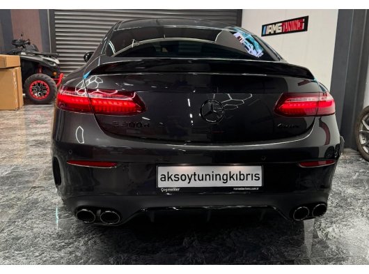 Mercedes C238 E Coupe 2017+ Difüzör ve Siyah Egzoz Seti Coupe Cabrio