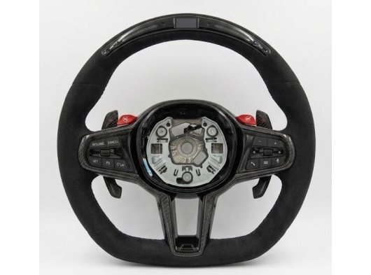 BMW G20 Karbon M Direksiyon (Nubuk / Alcantara Kaplama & LED Display), yüksek kaliteli karbon