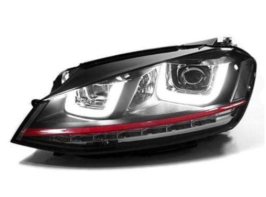 Golf 7 U Led Far Kırmızı