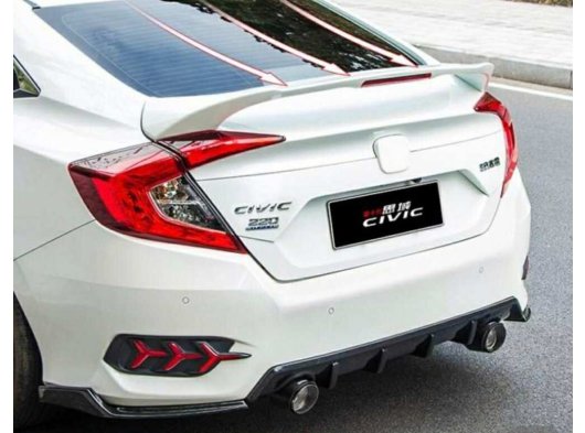 Honda Civic FC5 Si Spoiler Parlak Siyah