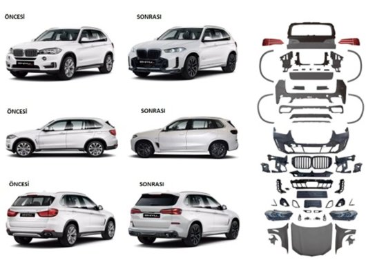 X5 F15 Uyumlu G05 LCI M Sport Dönüşüm Seti