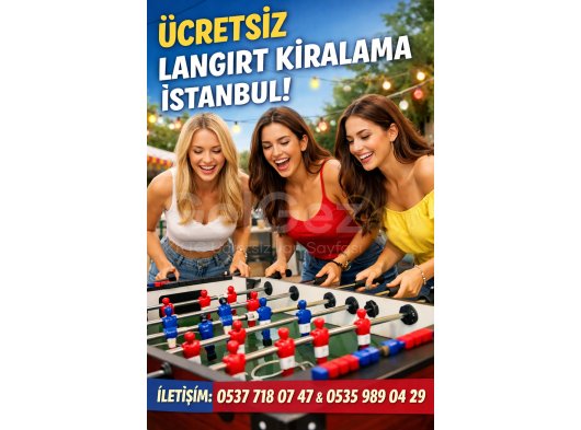 GÜNLÜK LANGIRT KİRALAMA İSTANBUL | LANGIRT MASASI KİRALAMA