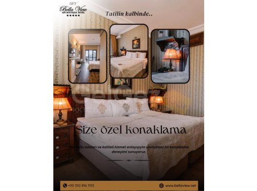 Huzur dolu atmosferi, konsept odaları ve sağlık merkezi ile eşsiz bir deneyim.
