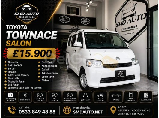 TOYOTA TOWNACE SALON 2022 MODEL OTOMATIK BENZIN