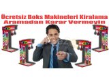 BOKS MAKİNENİZİ DEĞİŞTİRMEDEN ÖNCE BİZE SORUN!