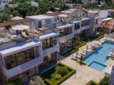 Girne Alsancak'ta Dağ ve Deniz Manzaralı Satılık 1+1 ve 2+1 Daireler