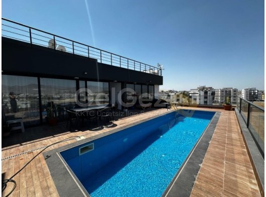 Lefkoşa Küçükkaymaklı; Full Yeni Eşyalı, Havuzlu, Muhteşem Manzaralı, Lüx Penthouse