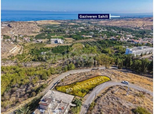 Kıbrıs Lefke Merkezinde Muhteşem Manzaralı 1020 m² Arsa