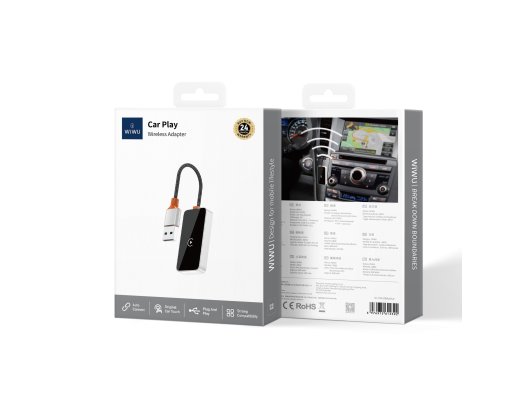 Wiwu CP002 CarPlay Dijital LED Göstergeli Bluetooth Adaptör
