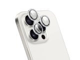Wiwu iPhone 16 Pro - 16 Promax Parlak Elmas Safir Lens Koruyucu Silver
