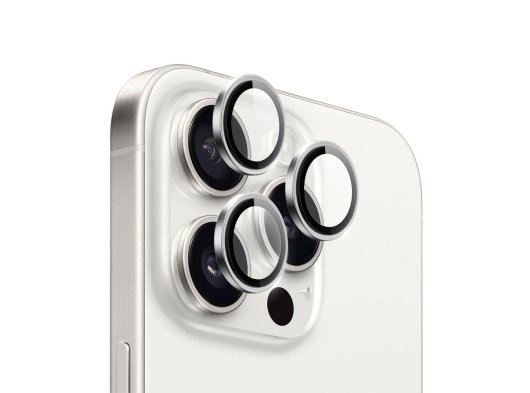 Wiwu iPhone 16 Pro -16 Promax Safir Lens Koruyucu Silver