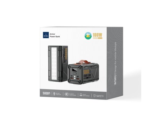 Wiwu P029 50000mAh 100W PD Hızlı Şarjlı El Fenerli Powerbank