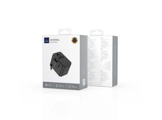 Wiwu UA006 45W Universal Adaptör 2xUsb 3xType C