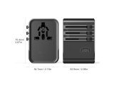 Wiwu UA006 45W Universal Adaptör 2xUsb 3xType C
