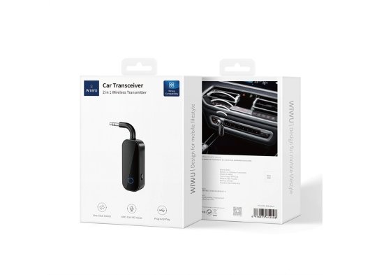 Wiwu AD001 Kablosuz Ses Alıcı Aux Girişli Bluetooth 5.0 Adaptör