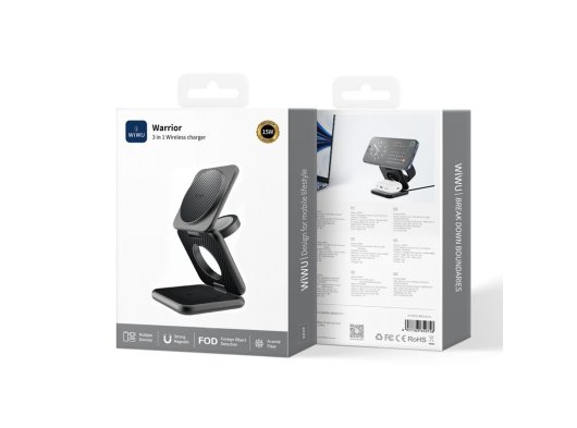 Wiwu W035 Kevlar 3 in 1 Wireless Şarj Standı