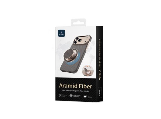 Wiwu MW-008 Warriors Aramid 360° Magsafe Tutucu Gold