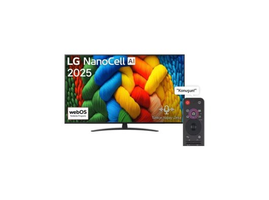 LG 65NANO81A3A '65  inç LG NanoCell AI  NANO82 4K SMART TV (2025)