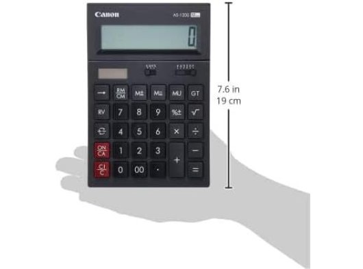Canon AS-1200 12 Hane Masaüstü Hesap Makinesi, Siyah