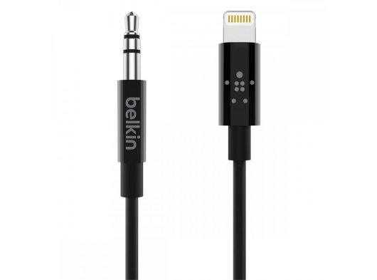 Belkin Lightning - 3,5mm Aux Kablosu, Siyah
