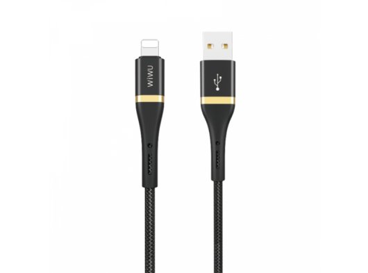 Wiwu Elite ED-100 Lightning Usb Şarj Kablosu, Siyah