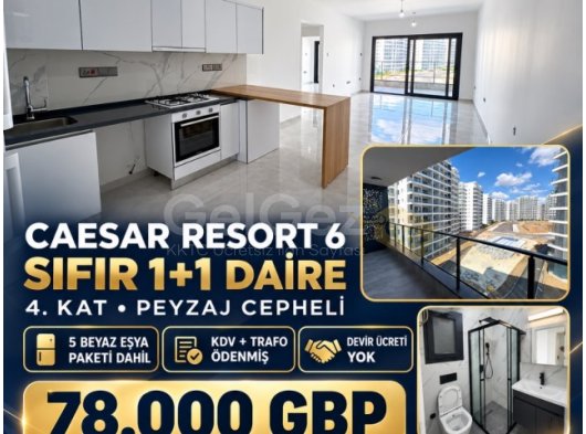 CAESAR RESORT 6’DA SIFIR 1+1 DAİRE