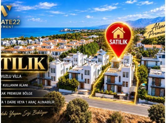Girne Alsancak Müstakil Havuzlu Satılık 3+2 Full Eşyalı Villa