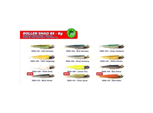 Roller Shad 85 8 Gr. Jig Head + 2 Gövde