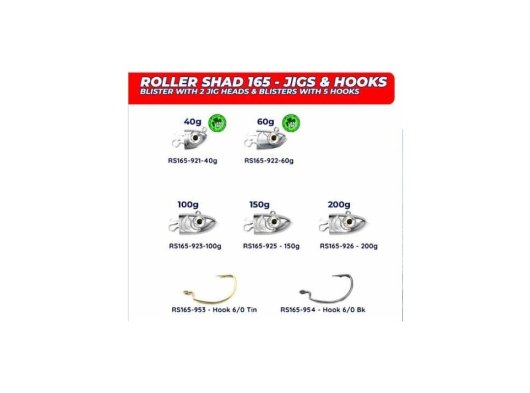 Roller Shad 165 Jighead ve İğneler