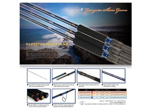 JM Gangster Shore Game 982L / Lure 30~75g，PE: 0.8-2.0